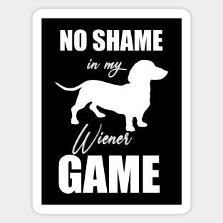 No Shame Funny Dachshund Wiener Dog Meme T-shirt Magnet